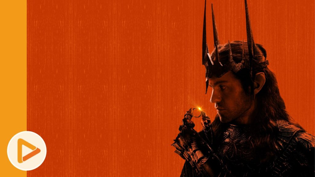 Sauron mit Krone in Die Ringe der Macht Staffel 3
