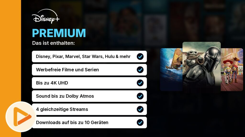 Disney+ Premium Leistungen