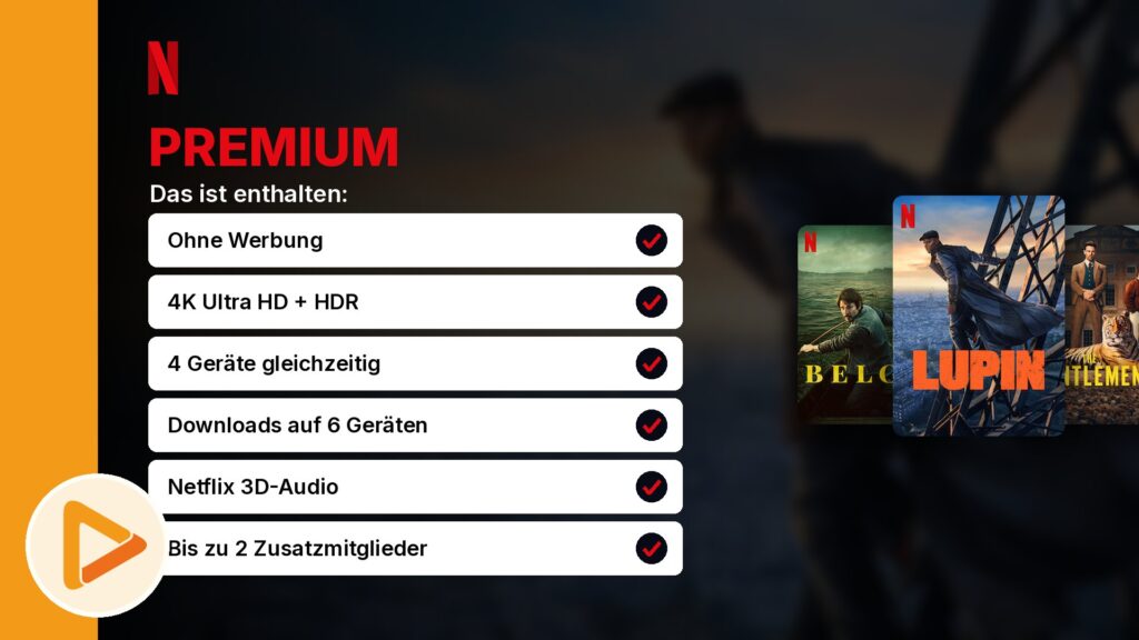 Netflix Premium Leistungen