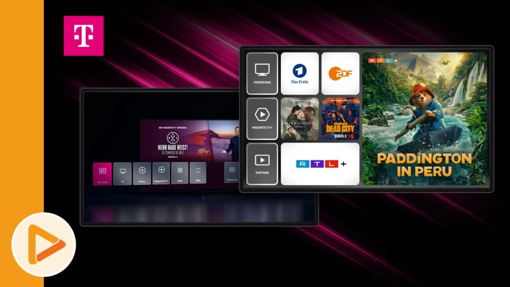 MagentaTV Flex kündigen: MagentaTV-Oberfläche mit RTL+ im Smart-Tarif