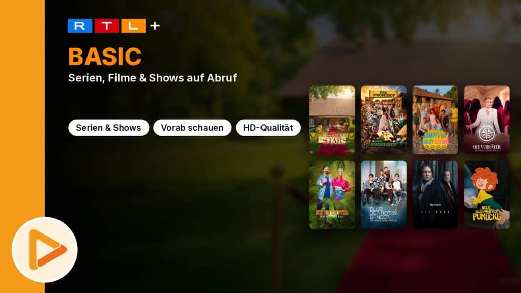 RTL+ Basic: Serien, Filme und Shows auf Abruf
