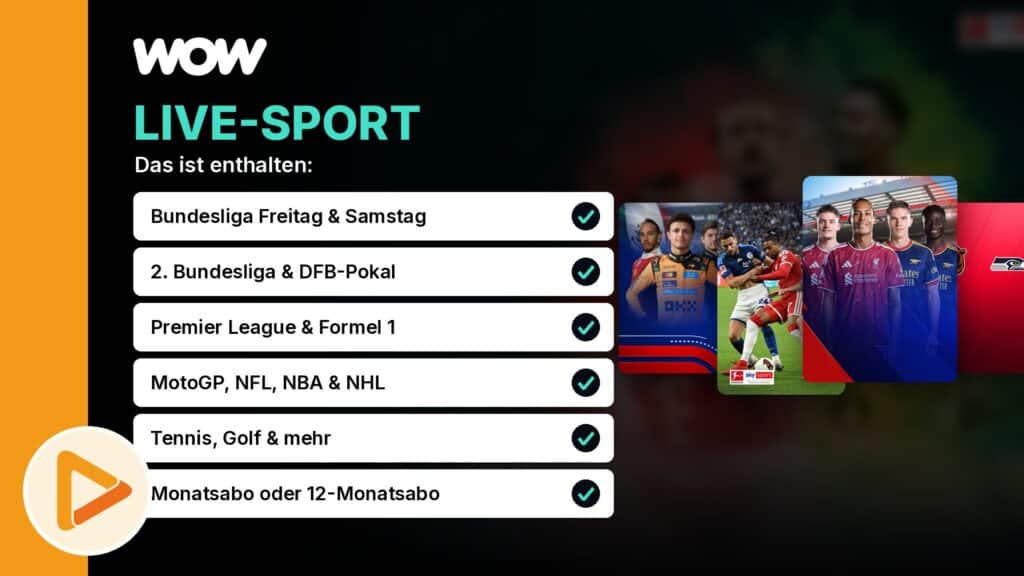 WOW Live-Sport Leistungen