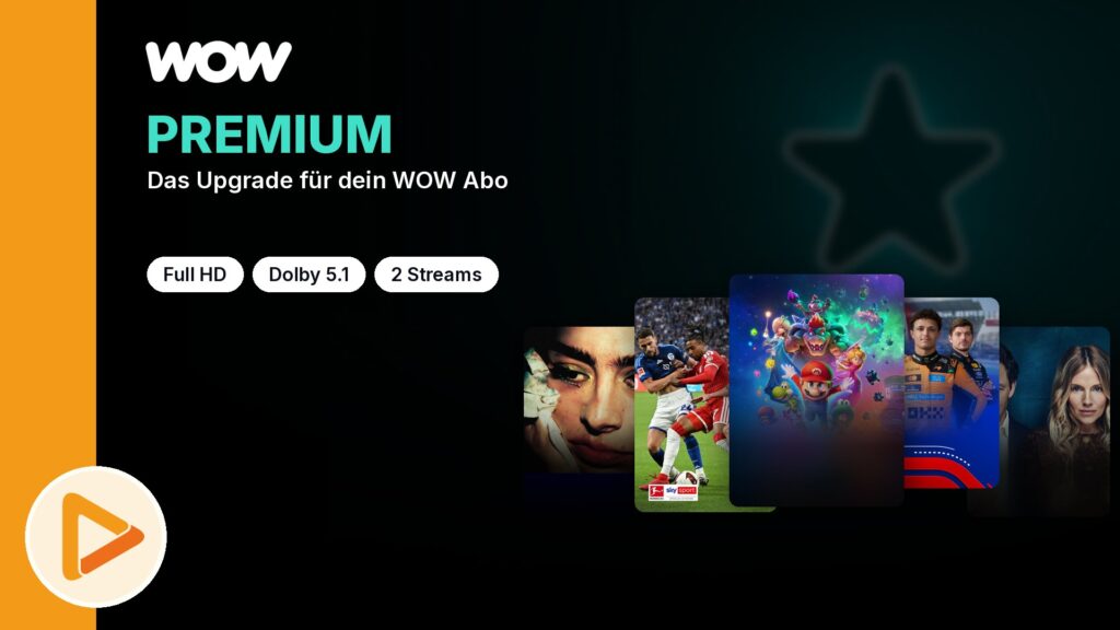 WOW Premium: Full HD, Dolby 5.1 und 2 Streams